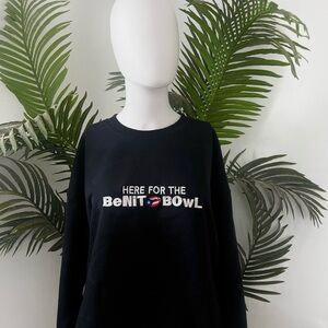 Super Bowl Black Graphic Sweatshirt bad bunny
